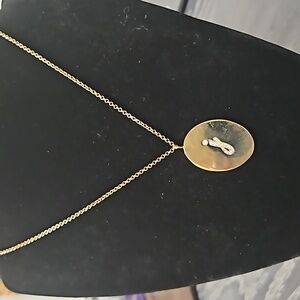 Kate Spade Initial Thouggts Pave 'J' Necklace